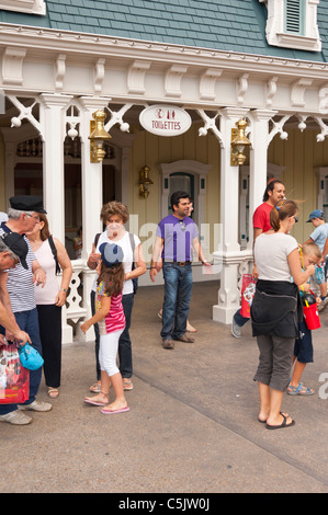Toilettes à Disneyland Paris en France Banque D'Images