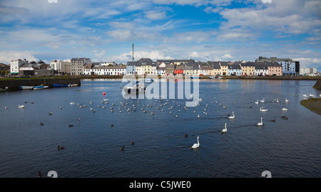 Panorama de la Claddagh à Galway, en Irlande. Banque D'Images