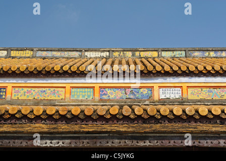 L'Asie, Vietnam, Hue. Salle de l'harmonie suprême ou le Palais Thai Hoa. Désigné site du patrimoine mondial de l'UNESCO en 1993, Hué est Banque D'Images