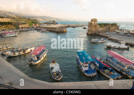 Port de Byblos, Liban Banque D'Images