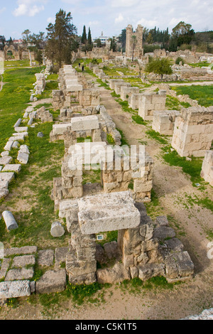 Vestiges de l'hippodrome de Tyr, Liban Banque D'Images