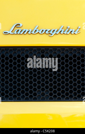 Badge de Lamborghini. L'Italien super voiture Banque D'Images