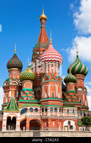 La Cathédrale de l'intercession du saint Basile sur la place Rouge, Moscou, Russie Banque D'Images