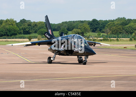 Taxying à RAF Fairford Qinetiq Alpha Jet Banque D'Images