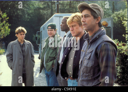 Sneakers Année : 1992 USA Réalisateur : Phil Alden Robinson River Phoenix, David Strathairn, Dan Aykroyd, Robert Redford, sydney Poitier Banque D'Images