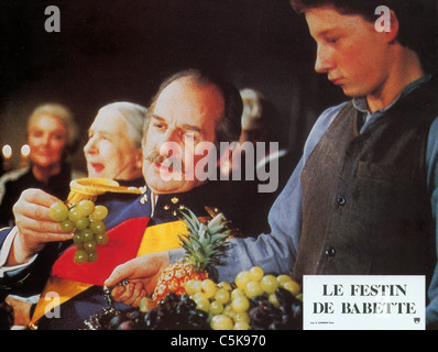 Babettes Gaestebud le festin de Babette Année : 1987 - Danemark Réalisateur : Gabriel Axel Jarl Kulle Banque D'Images