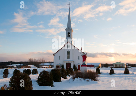 Saguenay - Lac-Saint-Jean, Église Saint François de Sales en village Saint François de Sales Banque D'Images