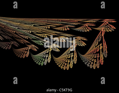 Abstract Fractal flamme créé à l'aide du programme informatique Apophysis Banque D'Images