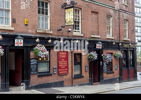 The Three Tuns pub, Sheffield City Centre Banque D'Images