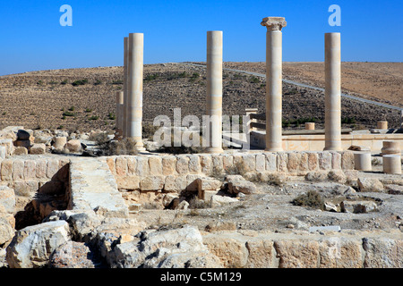 Forteresse d'Hérode le Grand (1 siècle avant J.-C.), Machaerus, près de Madaba, Jordanie Banque D'Images