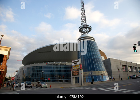 Le Bridgestone arena broadway Downtown Nashville Tennessee USA Banque D'Images