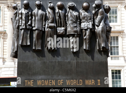 Les femmes de World War II memorial, Whitehall, Londres Banque D'Images