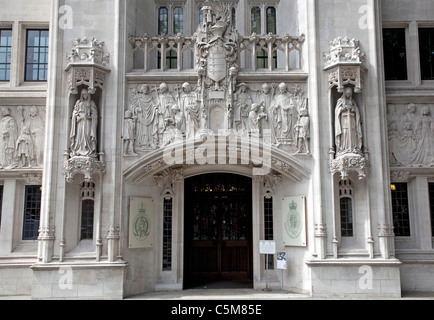 La Cour suprême, la place du Parlement, Londres Banque D'Images