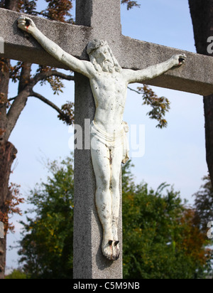 Jésus Christ crucifié - symbole de l'amour de Dieu Banque D'Images