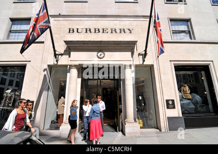 Magasin Burberry London Bond Street Banque D'Images