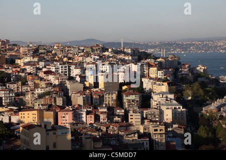 Vue panoramique d'Istanbul à partir de la tour de Galata Banque D'Images