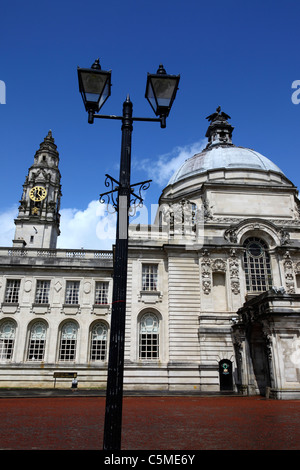 L'hôtel de ville de Cardiff, Cardiff, South Glamorgan, Wales, Royaume-Uni Banque D'Images