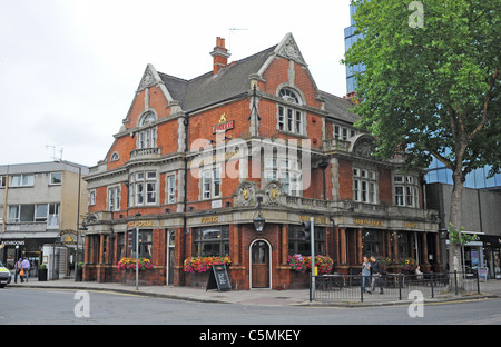 L'ancien Pack Horse un pub-brasserie Fullers à Chiswick London UK l'Ouest Banque D'Images