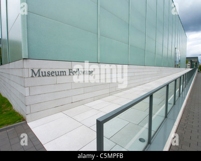 Nouveau bâtiment au Musée Folkwang à Essen Allemagne conçue par l'architecte David Chipperfield Banque D'Images