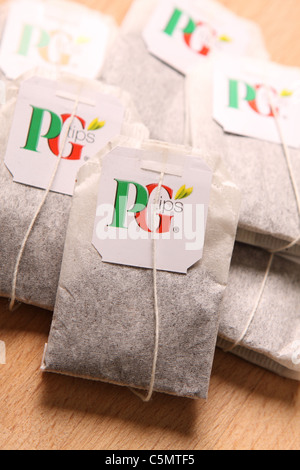 Sachets de thé Sachets de PG Tips Banque D'Images