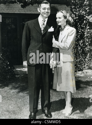 Avec Clark Gable épouse Carole Lombard en 1939 Banque D'Images