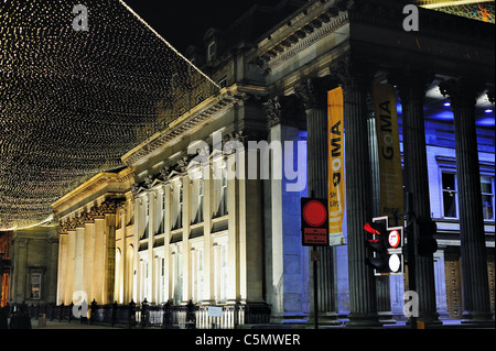 Royal Exchange Square, Glasgow, dans la nuit Banque D'Images