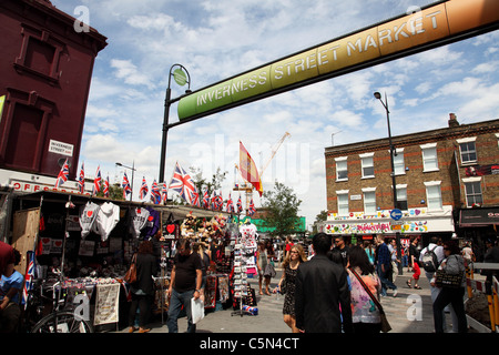 Inverness Street Market, Camden Town, Londres, Angleterre, Royaume-Uni Banque D'Images