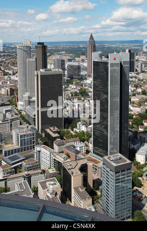 Financial District avec 'parkasse' siège à Francfort (Main) Banque D'Images