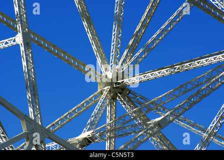 La structure de soutien de l'Observatoire Jodrell Bank MKI radiotélescope Lovell Banque D'Images