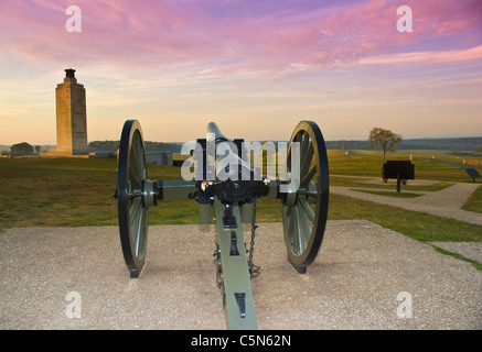 Extrémité Nord du champ de bataille où les premiers jours combats ont commencé. Au nord de Gettysburg, PA, USA. Banque D'Images