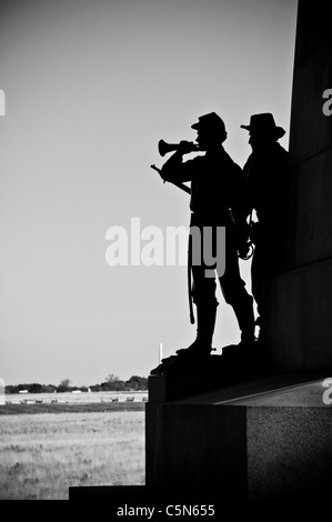 Virginia State Monument, West Confederate Avenue, près de Spangler's Woods. Banque D'Images