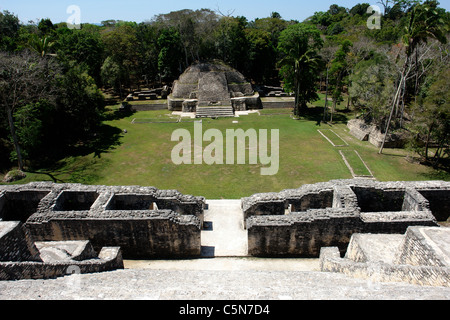 Caracol Ruines Belize Banque D'Images