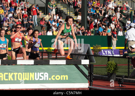 3000m steeple femmes ressortissants USATF Eugene Oregon 2011 image réalisée à partir de la foule Banque D'Images