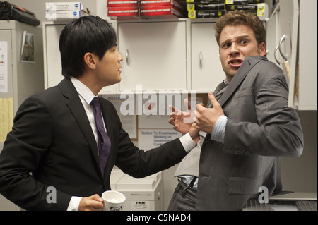 L'année du Green Hornet : 2011 Etats-Unis Directeur : Michel Gondry Seth Rogen, Jay Chou Banque D'Images