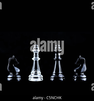 Pièces d’échecs Banque D'Images