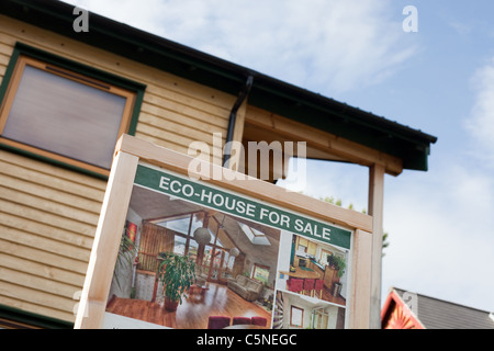 Eco house vente à Findhorn Foundation, Ecosse Banque D'Images