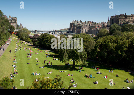 Princes Street Gardens Banque D'Images