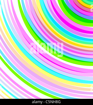 Les lignes courbes de couleur Banque D'Images