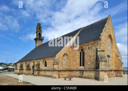 La chapelle Notre-Dame de Rocamadour, dans le port de Camaret-sur-Mer, Finistère, Bretagne, France Banque D'Images