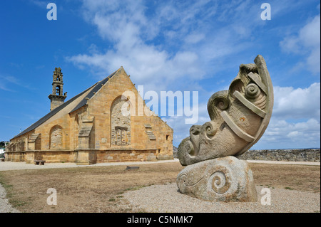 La chapelle Notre-Dame de Rocamadour, dans le port de Camaret-sur-Mer, Finistère, Bretagne, France Banque D'Images
