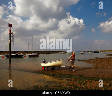 Marina de Bradwell scène. Banque D'Images