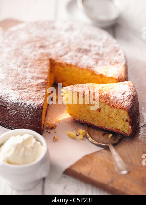 Gâteau de potiron aux amandes Banque D'Images