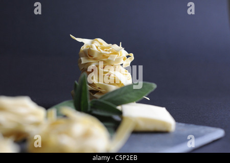 Ingrédients pour tagliatelle al burro di salvia Banque D'Images