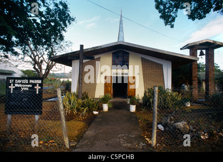 Plymouth Tobago Église anglicane Paroisse St Davids Banque D'Images