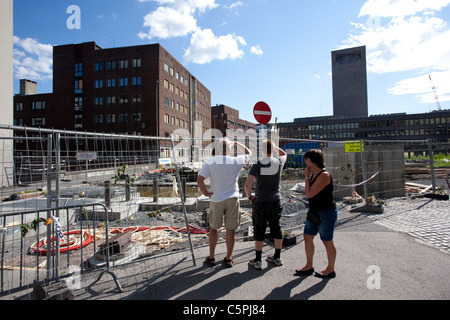 Destruction en surface politique d'Oslo où la terreur des bombes faites par Anders Behring Breivik a détruit des bâtiments.Photo:Jeff Gilbert Banque D'Images