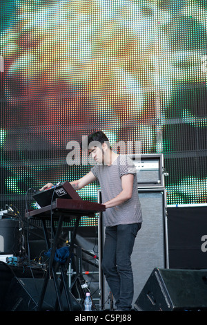 Ladytron effectuer au Festival Hegyalja 2011 en Hongrie, Tokaj, 13.juillet.2011 Banque D'Images