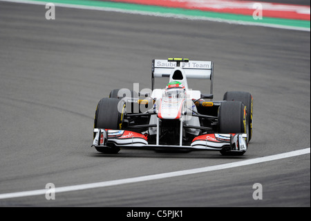 Sergio Perez (MEX), Sauber lors de la German Grand Prix de Formule 1 au Nürburgring Banque D'Images