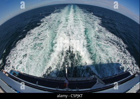 À l'arrière de la Brittany Ferries MV Pont Aven Banque D'Images