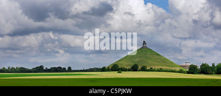 Le Lion Hill, qui est le principal monument commémoratif de la bataille de Waterloo, Eigenbrakel, Belgique Banque D'Images