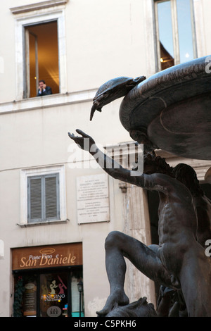 Fontaine des tortues sur la Piazza Mattei Rome Italie Banque D'Images